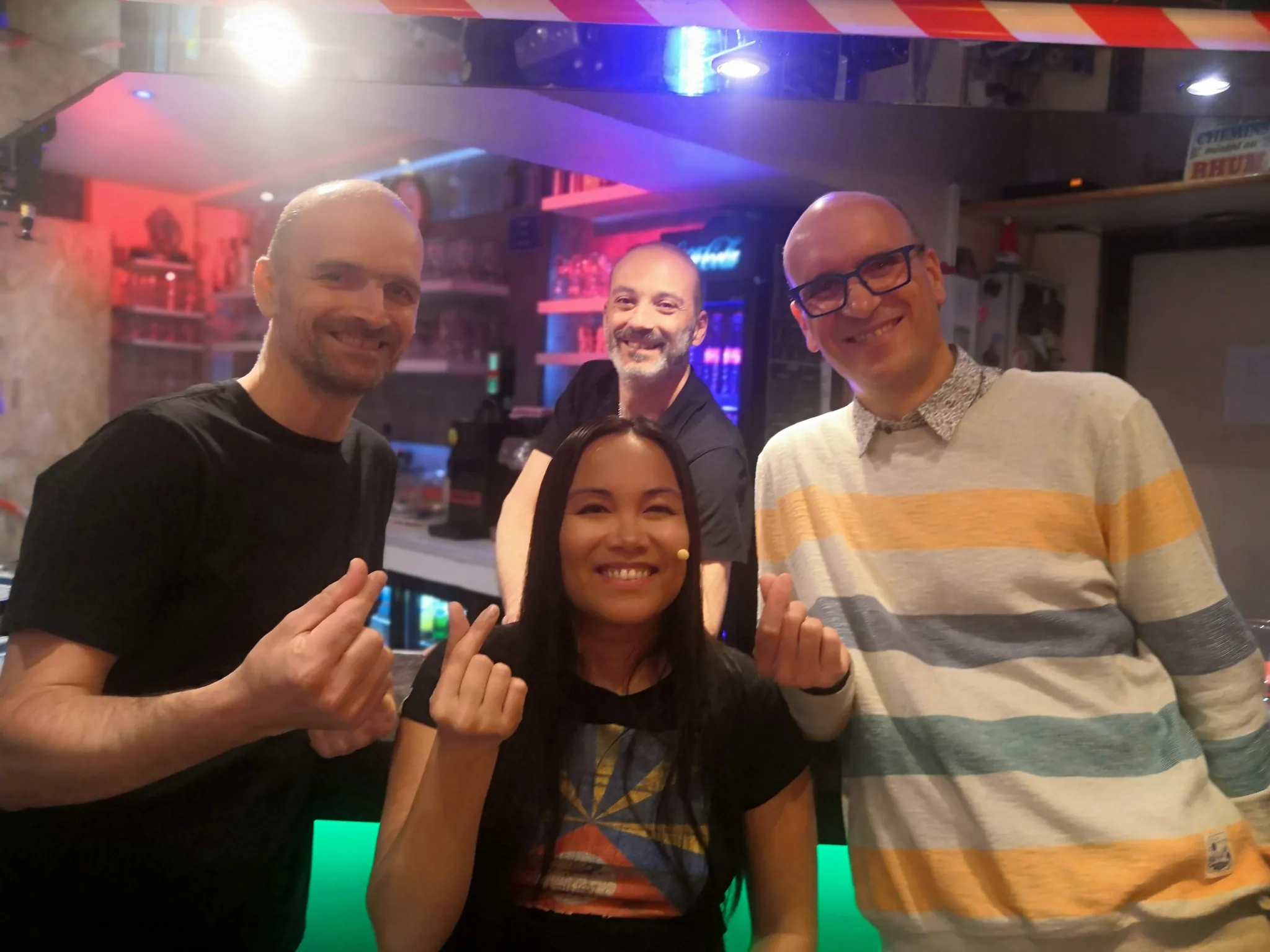 L'équipe lors de la première de Blablacœur à l'abc Belfort : un spectacle drôle, interactif et dans lequel on apprends des choses !